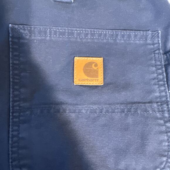 Carhartt B147 LBR Shorts Men’s 40 Original Fit Workwear Navy Made in USA Y2K - Picture 7 of 9